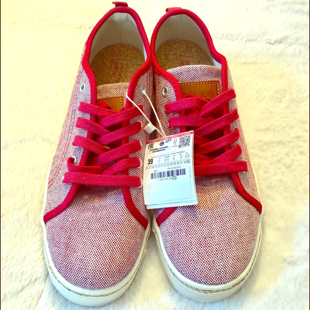 Zara Kids Red Sneakers